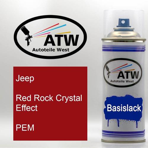 Jeep, Red Rock Crystal Effect, PEM: 400ml Sprühdose, von ATW Autoteile West.